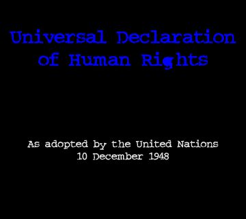 Universal Declaration of Human Rights